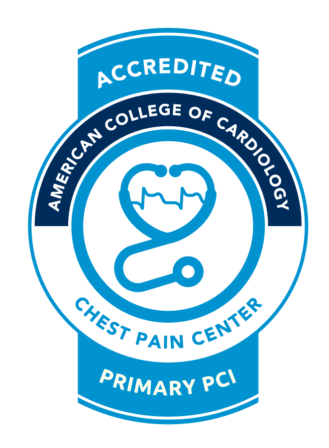 Accredited Chest Pain Center with PCI by the American College of Cardiology